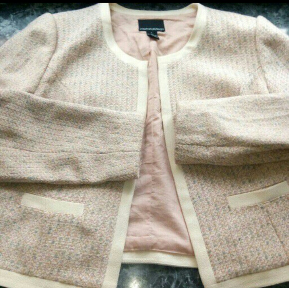 Cynthia Rowley Tweed Metallic Blazer